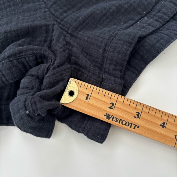 CALIA Women's Black Gauze Gauzey 100% Cotton Lightweight Shorts Size Large - Picture 7 of 7